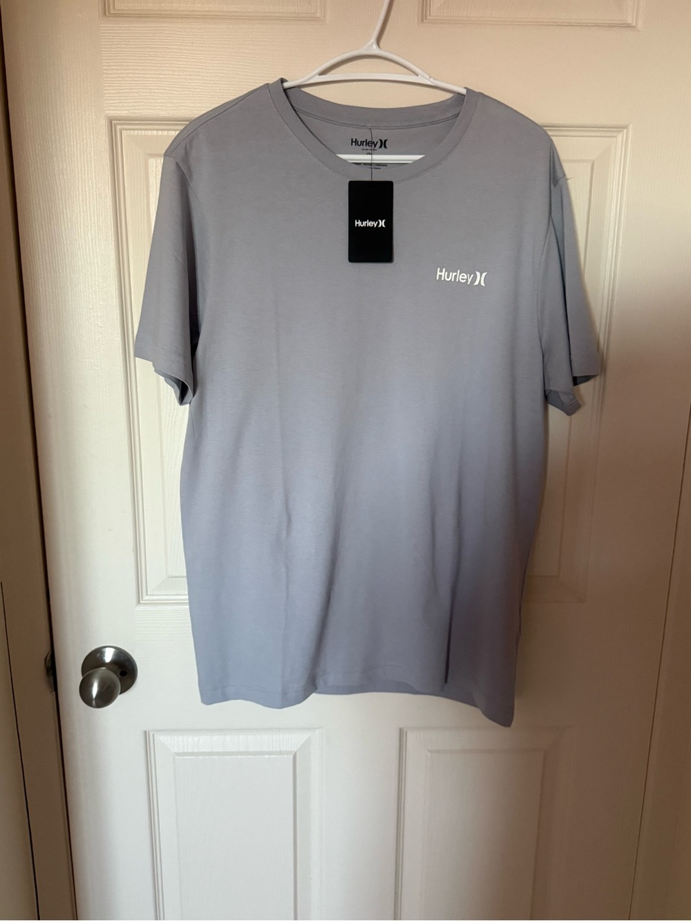 NWT Hurley Men’s Classic Logo Graphic T-Shirt Grey Size Medium
